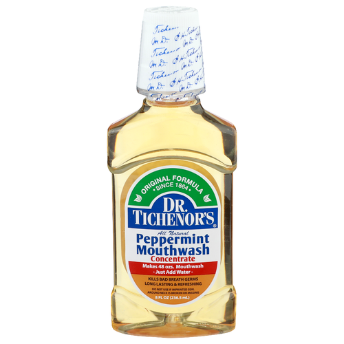 Dr. Tichenor's Concentrate Peppermint Mouthwash - 8 Ounce