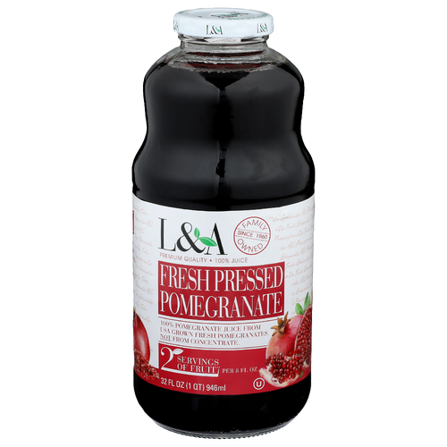 L&AFresh Pressed Pomegranate - 32 Fluid Ounce