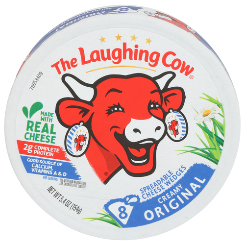 LAUGHING COW Cheese Original Spreadable Tlc Creamy Wedges 8p - 0.675 Ounce - 8 Count