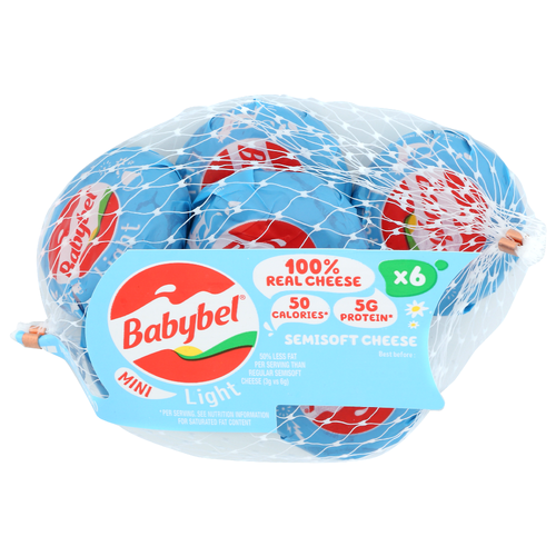 MINI BABYBEL Cheese Light Original Snack Mby - 0.7 Ounce - 6 Count