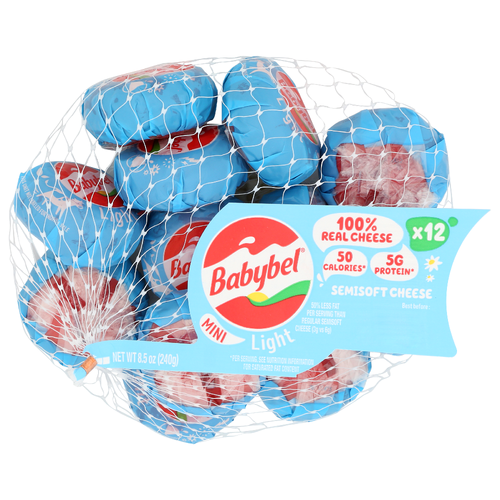 MINI BABYBEL Cheese Light Original Snack Mby - 0.708 Ounce - 12 Count