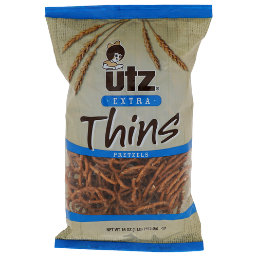 Utz Extra Thins Pretzels - 16 Ounce