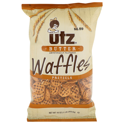 Utz Butter Waffles Pretzels - 16 Ounce