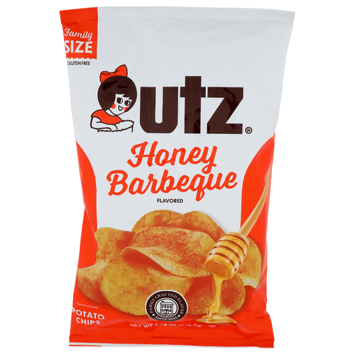 Utz Honey Barbeque Potato Chips - 7.75 Ounce