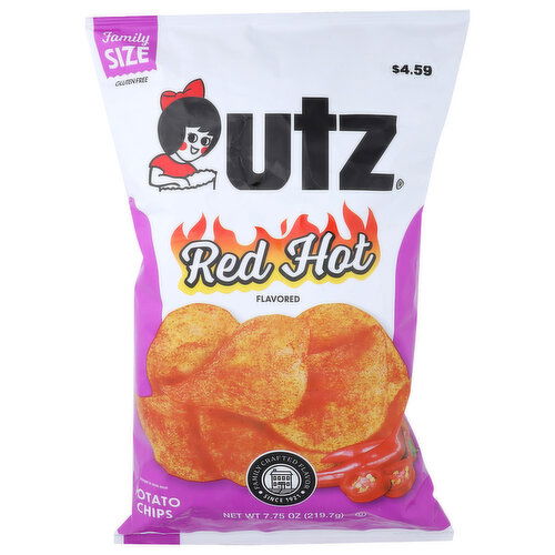 Utz Red Hot Potato Chips - 7.75 Ounce