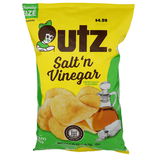 Utz Salt'n Vinegar Potato Chips - 7.75 Ounce