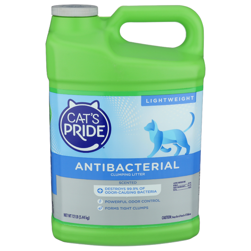 CATS PRIDE Lightweight, Scented, Antibacterial Cat Litter - 12 Pound
