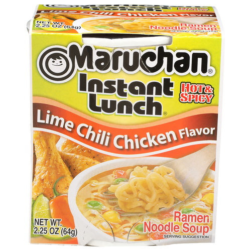 Maruchan Instant Lunch Hot & Spicy Lime Chili Chicken Flavor Ramen Noodle Soup - 2.25 Ounce