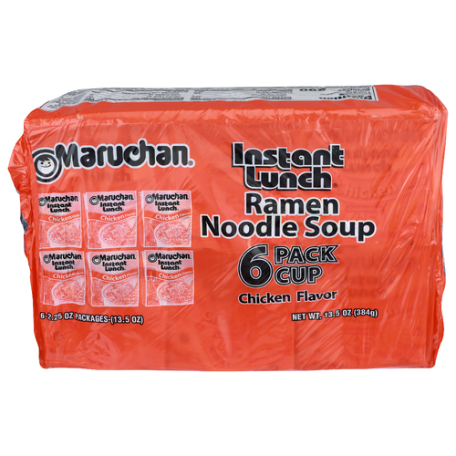 Maruchan Instant Lunch Chicken Flavor Ramen Noodle Soup - 2.25 Ounce - 6 Count