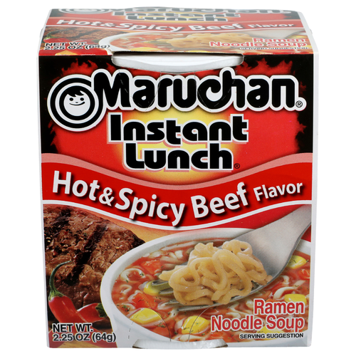 Maruchan Hot & Spicy Beef Ramen Noodle Soup - 2.25 Ounce