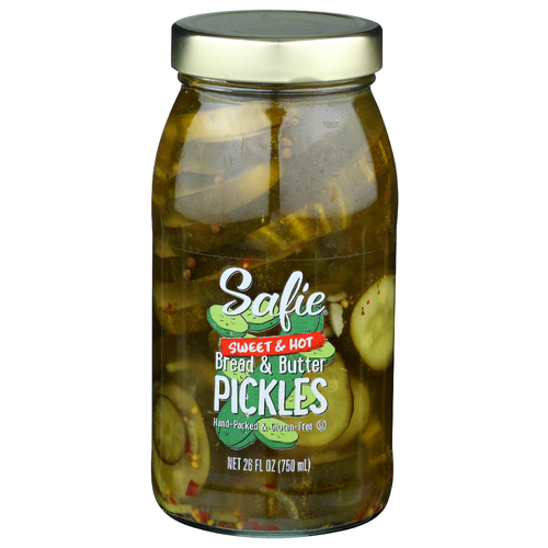 Safie Sweet & Hot Bread & Butter Pickles - 26 Fluid Ounce