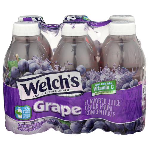 Welch's Grape Flavored Juice Drink - 10 Fluid Ounce - 6 Count