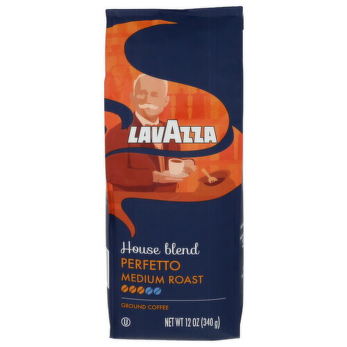 Lavazza Dark Roast Ground Coffee Perfetto - 12 Ounce