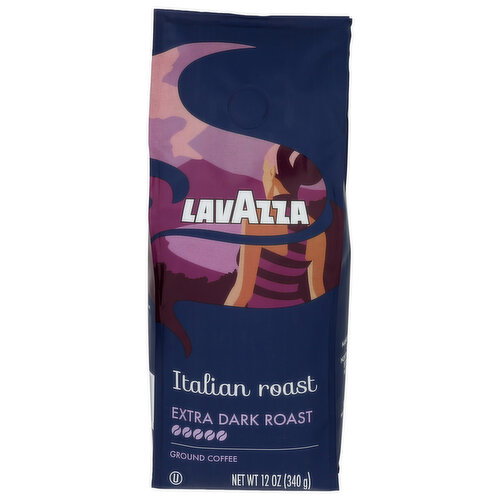 LavAzza Italian Extra Dark Roast Ground Coffee - 12 Ounce
