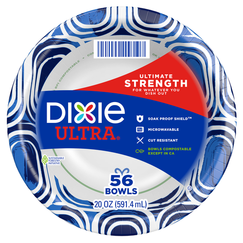 Dixie Bowls Ultra® Compostable Bowls - 56 Count