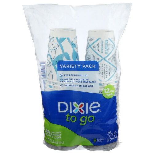 Perfectouch Dixie To Go Cups And Lids - 26 Count