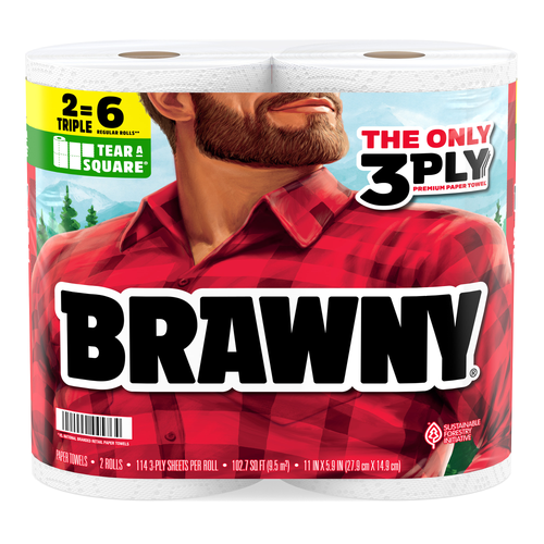 Brawny Tear-A-Square Paper Towels - 228 Count