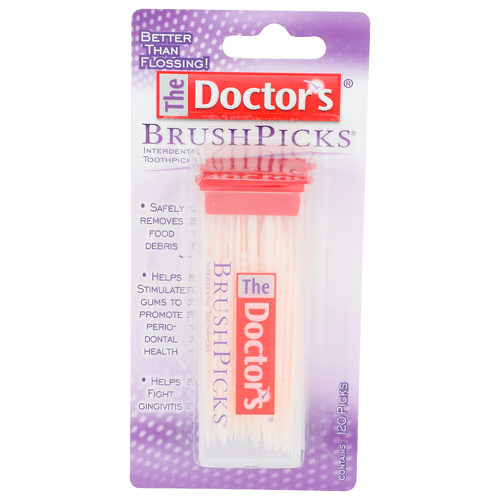 The Doctor's Brush Picks Interdental Toothpicks - 120 Count