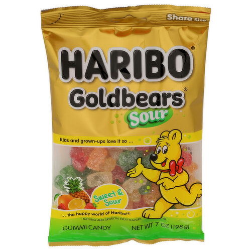 HARIBO Sour Goldbears Pb 10x1 Drc - 7 Ounce