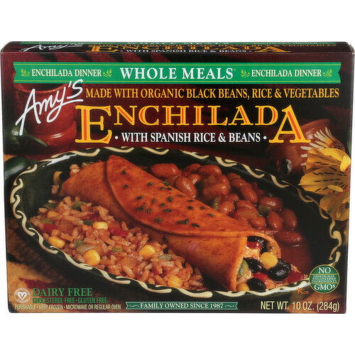 Amy's Enchilada With Spanish Rice & Beans - 10 Ounce