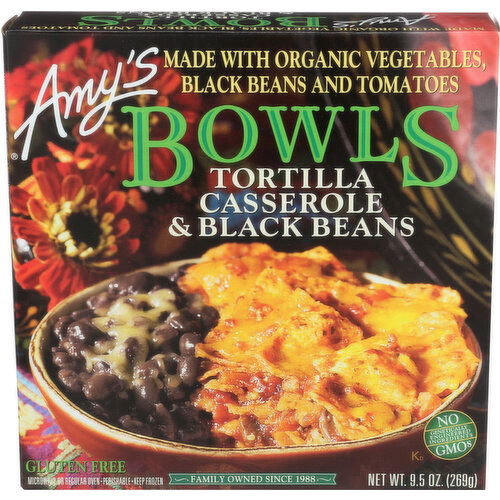 Amy's Bowls Tortilla Casserole & Black Beans - 9.5 Ounce