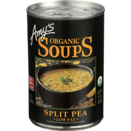 Amy's Split Pea Soup Low Fat - 14.1 Ounce