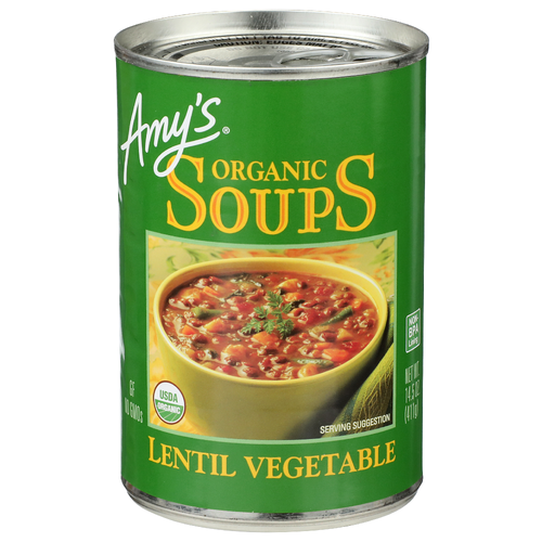 Amy's Lentil Vegetable Organic Soups - 14.5 Ounce