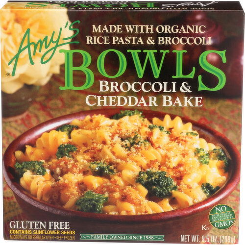 Amy's Frozen Meal Bowl Broccoli & Cheddar Bake - 9.5 Ounce