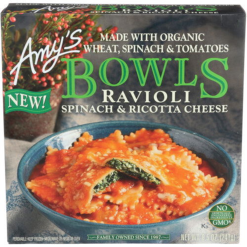 Amy's Frozen Bowl Ravioli - 8.5 Ounce