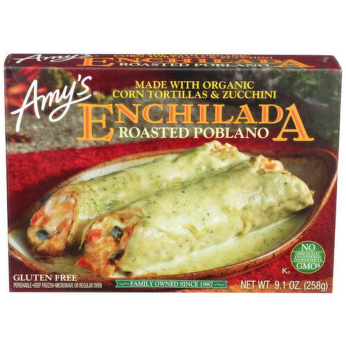 Amy's Enchilada Roasted Poblano - 9.1 Ounce