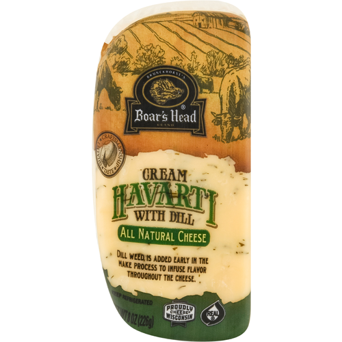 Boar's Head Cream Havarti Cheese With Dill - 8 Ounce Image 1 of 4