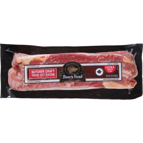 Boar's Head Butcher Craft Extra Thick Cut Bacon - 20 Ounce Image 1 of 4