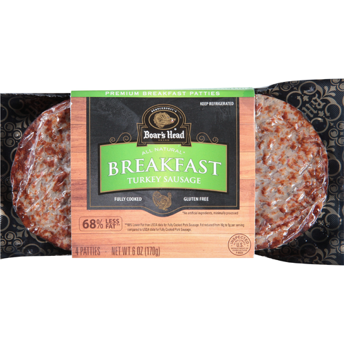 Boar's Head Turkey Sausage Patties - 6 Ounce Image 1 of 4