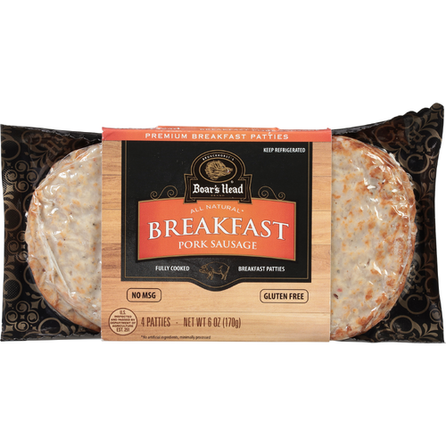 Boar's Head Breakfast Pork Sausage Patties - 6 Ounce Image 1 of 4