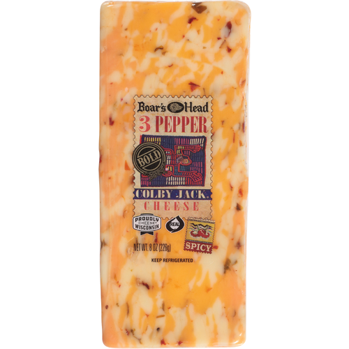 Boar's Head Three Pepper Colby Jack Cheese - 8 Ounce Image 1 of 4