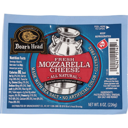 Boar's Head Fresh Mozzarella Cheese - 8 Ounce Image 1 of 4
