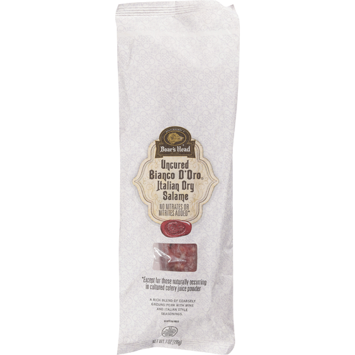 Boar's Head Bianco D'oro Uncured Italian Dry Salame - 7 Ounce Image 1 of 4