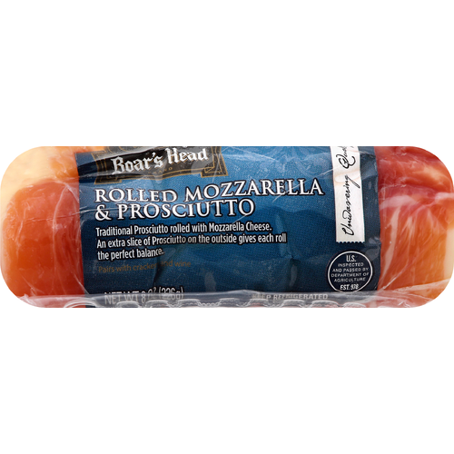 Boar's Head Rolled Mozzarella Cheese & Prosciutto - 8 Ounce Image 1 of 4
