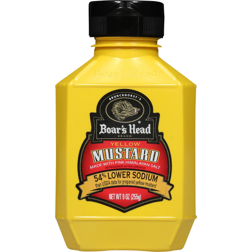 Boar's Head Lower Sodium Yellow Mustard - 9 Ounce Image 1 of 4