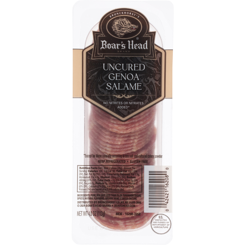 Boar's Head Uncured Genoa Salame - 4 Ounce Image 1 of 4