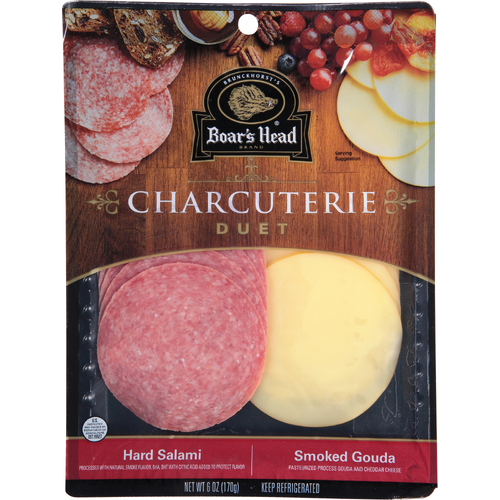 Boar's Head Charcuterie Duet Hard Salami & Smoked Gouda - 6 Ounce Image 1 of 4