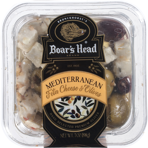 Boar's Head Mediterranean Feta Cheese & Olives - 7 Ounce Image 1 of 4