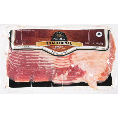 Boar's Head Naturally Smoked Traditional Bacon - 16 Ounce Image 1 of 4