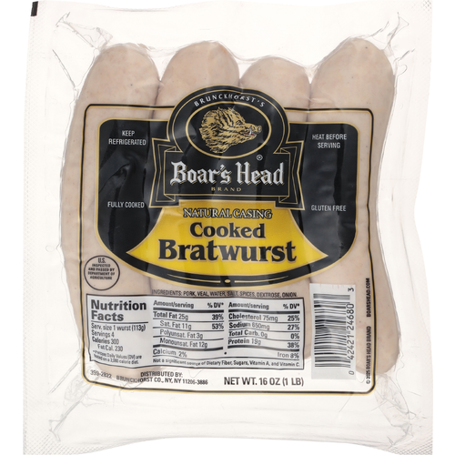 Boar's Head Bratwurst - 4 Ounce - 4 Count Image 1 of 4