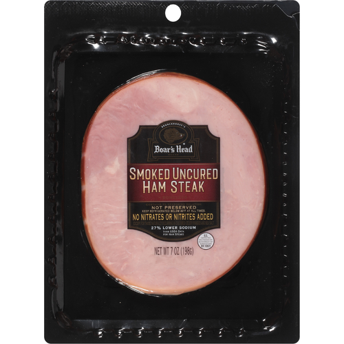 Boar's Head Smoked Uncured Ham Steak - 7 Ounce Image 1 of 4
