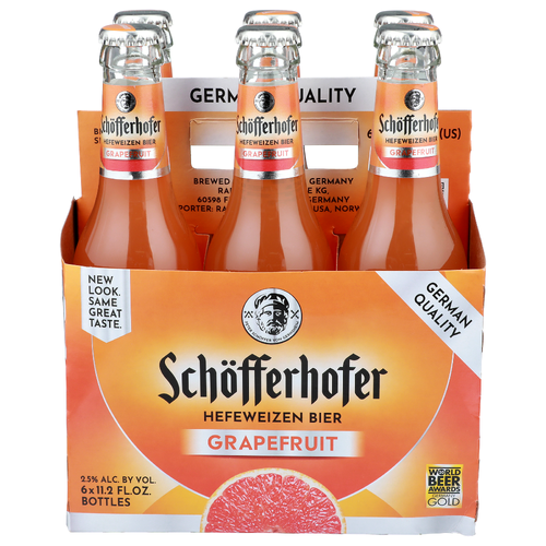 Schofferhofer Grapefruit Beer - 11.2 Fluid Ounce - 6 Count