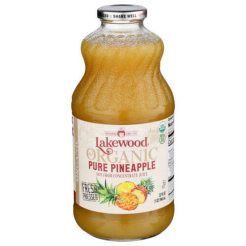 LAKEWOOD Pineapple Juice Pure Og - 32 Fluid Ounce