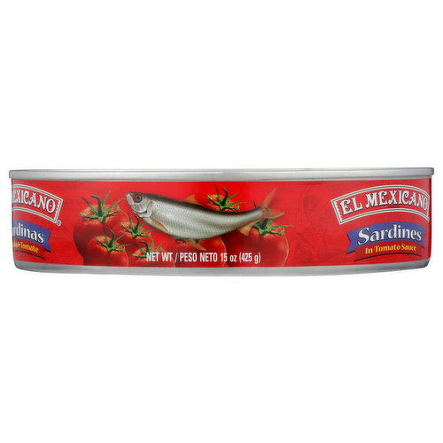 El Mexicano Sardines Can Tomato Sauce - 15 Ounce