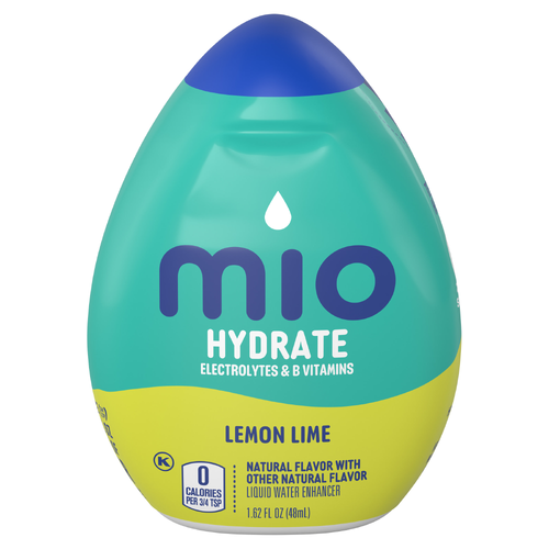 mio Hydrate Lemon Lime Flavored With Other Natural Flavor Liquid Water Enhancer, Bottle - 1.62 Fluid Ounce