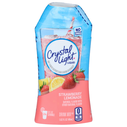 Crystal Light Liquid Drink Mix Strawberry Lemonade - 0.068 Fluid Ounce - 24 Count